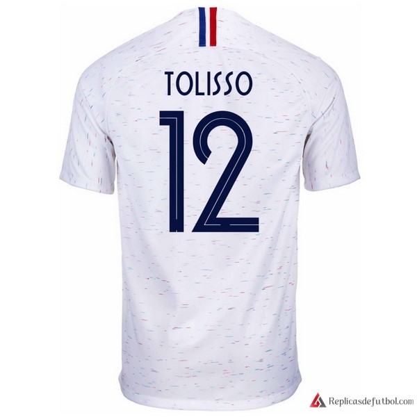 Camiseta Seleccion Francia Segunda equipación Tolisso 2018 Blanco